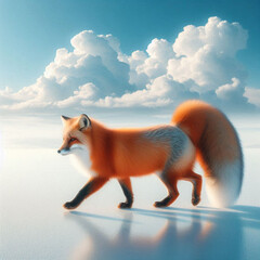 fox in the sky