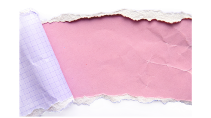 torn paper on red background