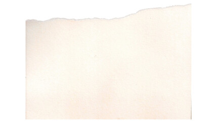 old paper sheet isolated on white