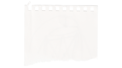 white paper bag isolated