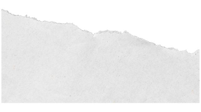 white paper on white background