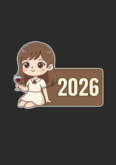 Happy New Year clip arts