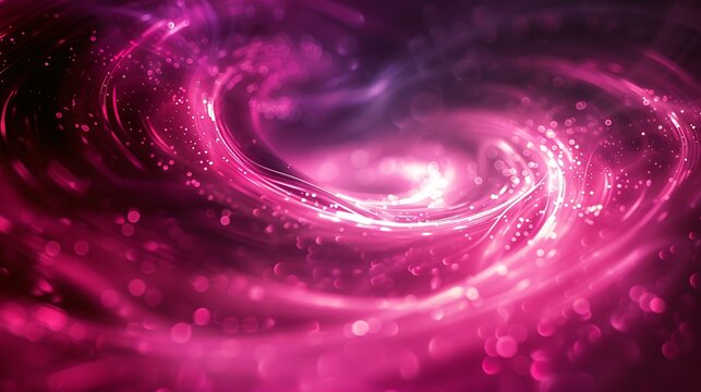 Vibrant pink and purple cosmic nebula swirling in deep space