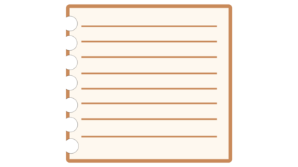 notebook with pencil