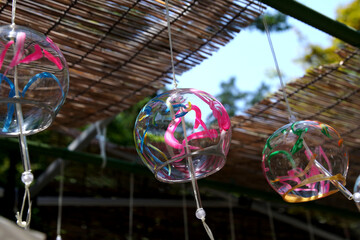 カラフルな風鈴