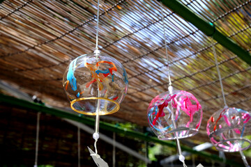 カラフルな風鈴