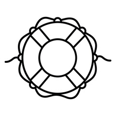 Fototapeta premium Lifebuoy icon vector illustration