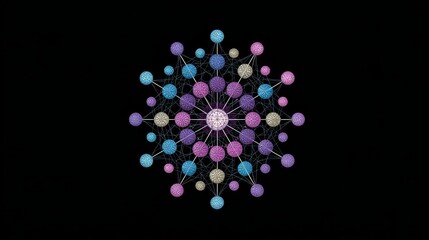 Abstract colorful background with glowing neon lights