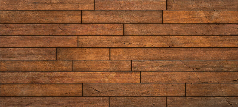 reclaimed wood floor,  rustic old wooden texture, dark brown black, vintage interior wall background, 3D paint