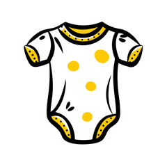 vector clip art baby onesie for web and graphic design