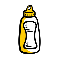 vector clip art baby shampoo bottle for web and graphic design