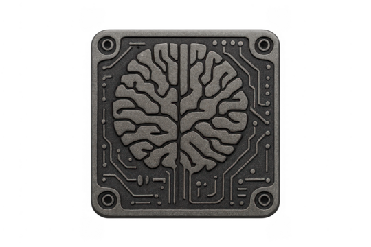 Artificial intelligence brain circuit board icon computing - Powered by Adobe