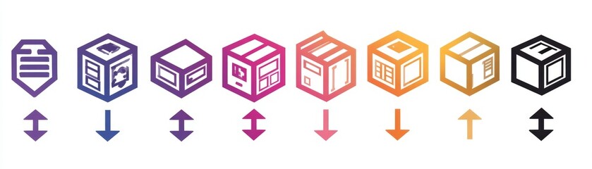 Abstract vector wave design concept for a green real estate construction business structure