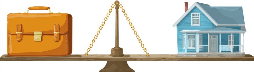 Golden brass balance scales, an old-fashioned symbol of justice, weight, and the concept of law and legal measurement