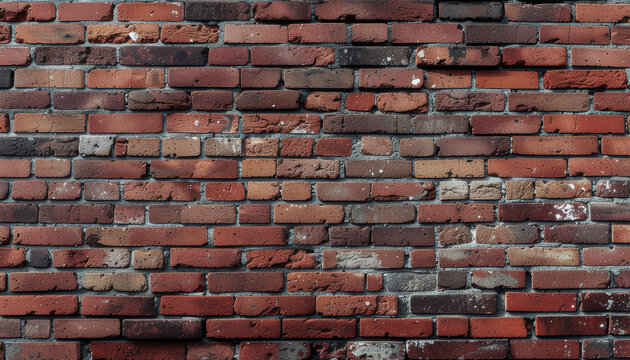 Classic Red Brick Wall Texture — Authentic Masonry Architectural Photography