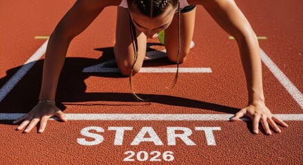 Athlete poised at starting line for 2026 race