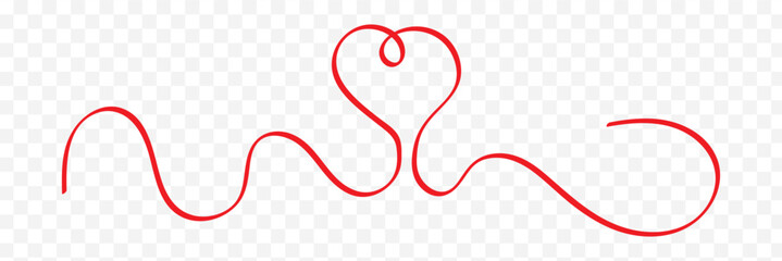 heart continues line art drawing, abstract heart vector, line art illustration, love vector. EPS 10