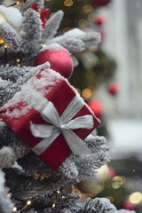 christmas tree and gifts