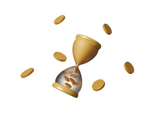 Finance and business icon isolated on transparent background. Includes symbols for banking, investment, currency, savings, budgeting, stock market, economic growth, and financial management. 3d render