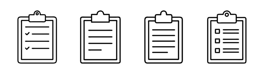 Checklist clipboard task list to do list planning vector illustration organization document form