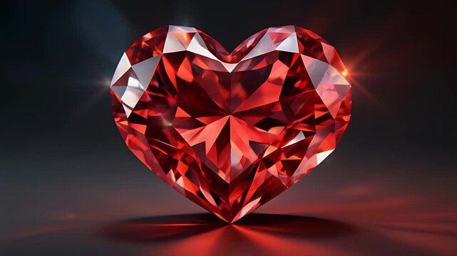 Red Heart Gemstone
