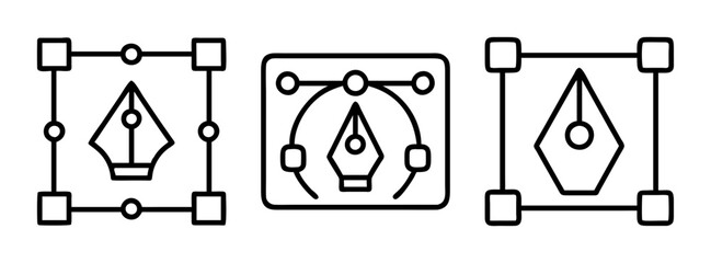 Vector graphic design software tools pen tool bezier curves anchor points illustration guide tutorial