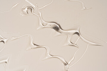 Glossy Gel Texture Background with Dewy Droplets Perfect for Skincare Ads, Hydrating Serum Packaging and Beauty Branding