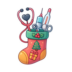 Socks full of Christmas themes