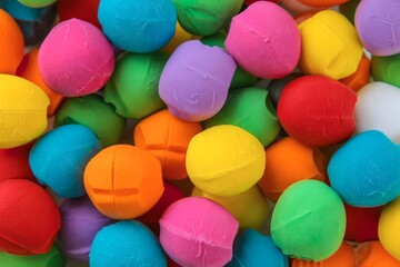 Colorful Foam Balls - Abstract Background Texture
