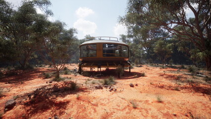 Modern home of the future futuristic architecture