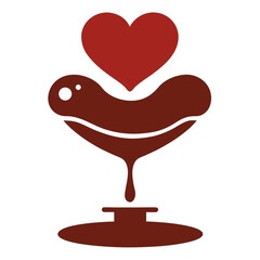 heart shaped chocolate