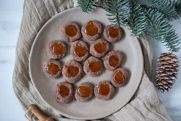 Christmas homemade gingerbread cookies