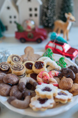 Christmas homemade gingerbread cookies