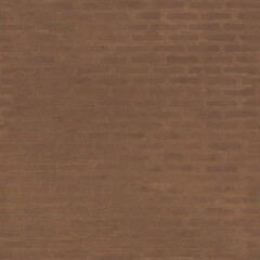 Distressed and Weathered Dark Brown Brick Wall Full Frame Texture Surface