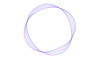 Abstract Purple and Blue Waveform Ring - Circular Motion Effect