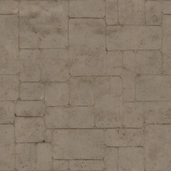 Distressed Gray Concrete Block Wall Seamless Texture for Architectural Detail