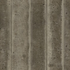 Corrugated Concrete Texture Design Detail with Vertical Pattern on Wall