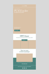 Editable Professional Email Newsletter template for Real Estate Clean and Minimal Concept
