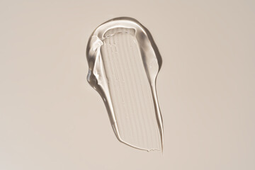 Smooth Gel Streak with Pearlescent Shine, Luxury Skincare Texture for High-End Beauty Brand Mockups