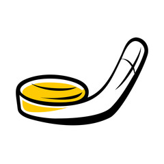 vector clip art hockey puck on white background for web and graphic design