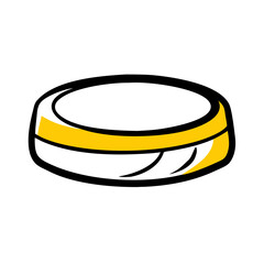 vector clip art hockey puck for web and graphic design