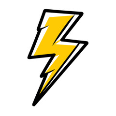 vector clip art lightning bolt for web and graphic design