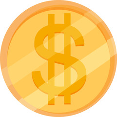 gold dollar sign