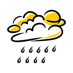 vector clip art hot air balloon on white background for web and graphic design