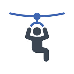 Zip line icon