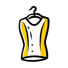 vector clip art wardrobe on white background for web and graphic design