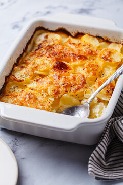 French classic potato gratin dauphinois.