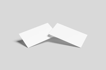 Blank business card mockup - 3D Illustration