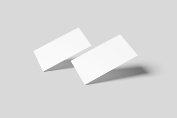 Blank business card mockup - 3D Illustration