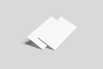 Blank business card mockup - 3D Illustration